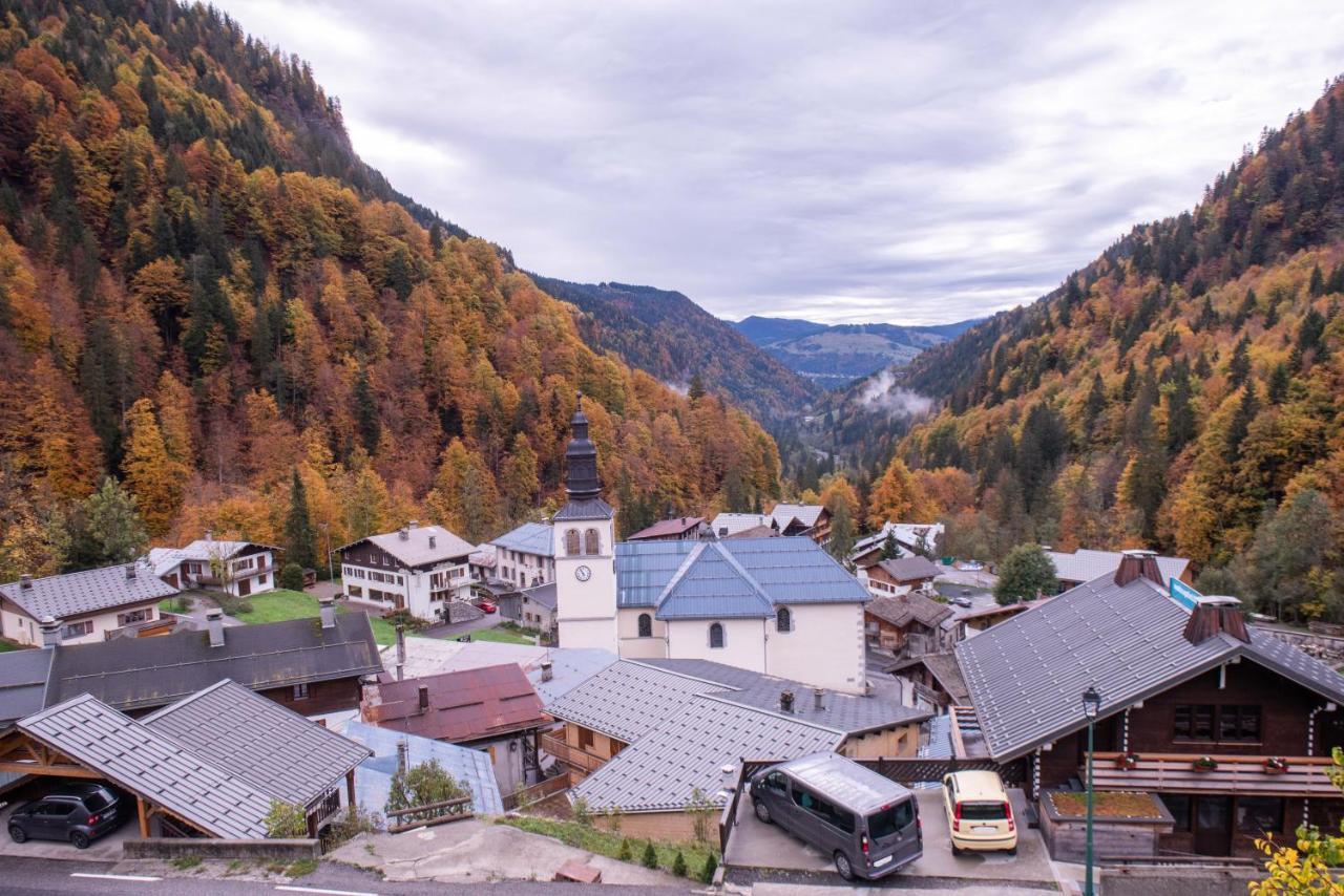 Le Borderan Lägenhet La Giettaz Exteriör bild