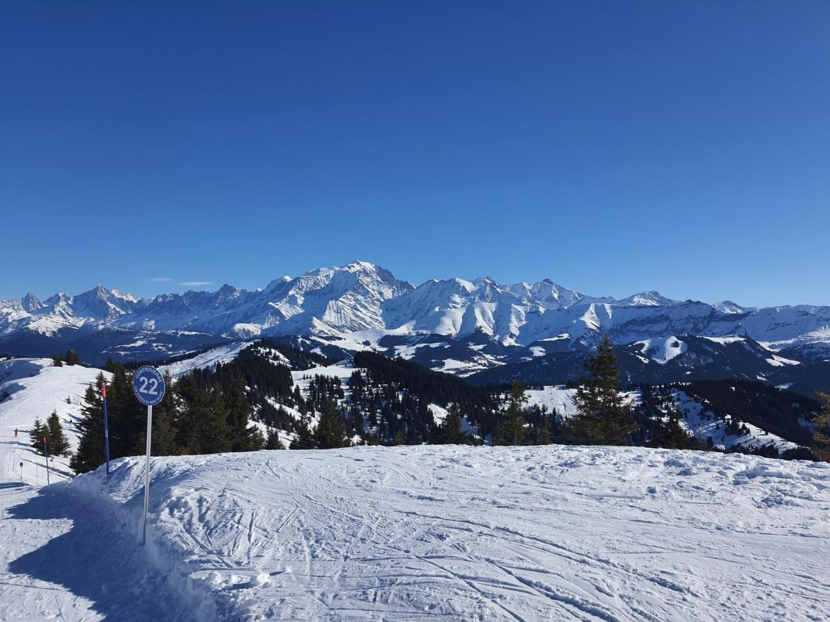 Le Borderan Lägenhet La Giettaz Exteriör bild